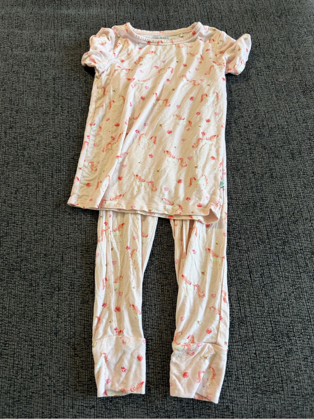 Posh Peanut Light Pink Unicorn Pajama Set